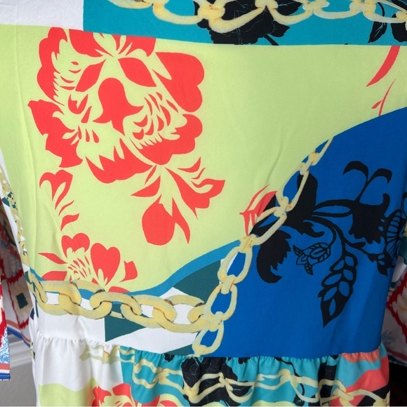 NWOT Colorful Geometric and Floral Dress - Size Large - Picture 7 of 7